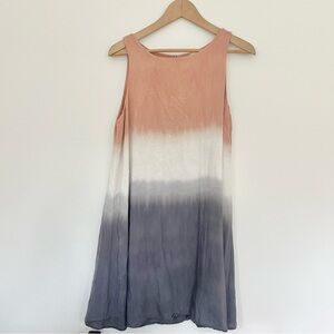 Altar’d State A Line Ombre or Tie Dye Sleeveless Dress Pink Gray Women’s Small